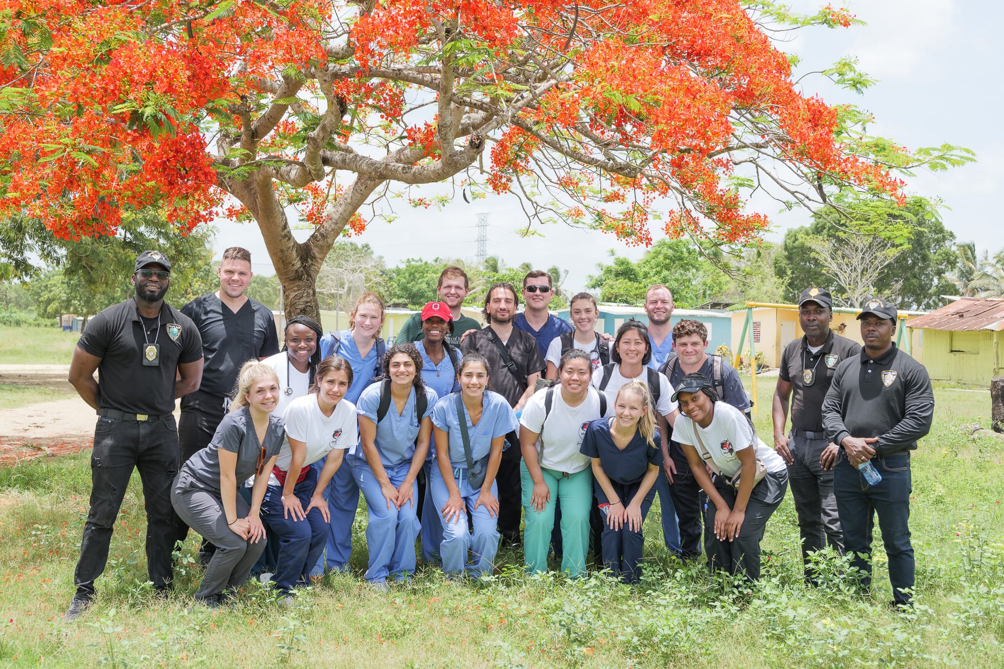 Medicine in Mission volunteers providing care on a mission trip